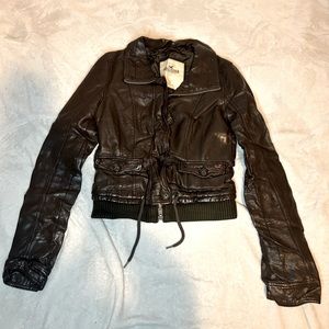 Brown hollister jacket